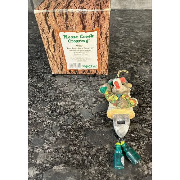 Enesco Moose Creek Crossing “Beer Today Gone Tomorrow” 1996 Ornament #192694 - Picture 1 of 4